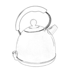 Electric kettle illustration