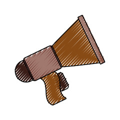 Megaphone old isolated icon vector illustration graphic design