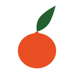 sweet orange fruit icon vector illustration graphic design