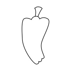 Pepper fresh vegetable icon vector illustration graphic design