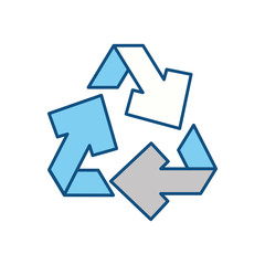Recycle isolated symbol icon vector illustration graphic design