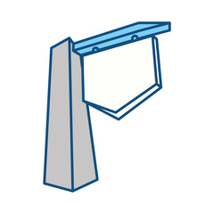 Empty signpost isolated icon vector illustration graphic design