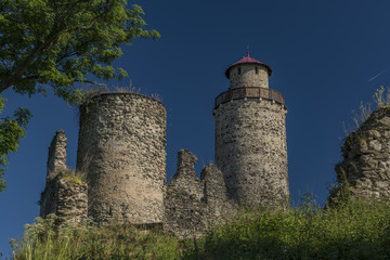 Sukoslav castle with dark blue sky