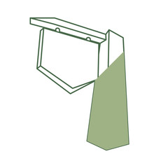 Empty signpost isolated icon vector illustration graphic design