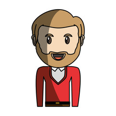 Adult face cartoon icon vector illustration graphic design