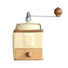wooden coffee grinder