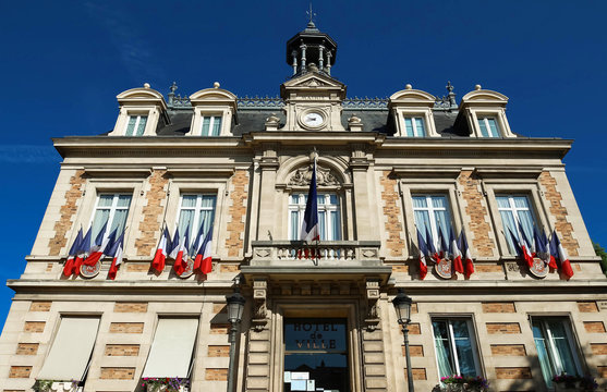 The city hall of Maisons Laffitte town,near Paris, France.