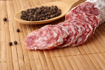 Slices of salami