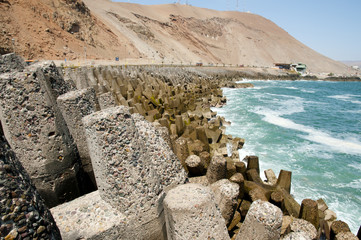 Dolos Concrete Blocks - Arica - Chile