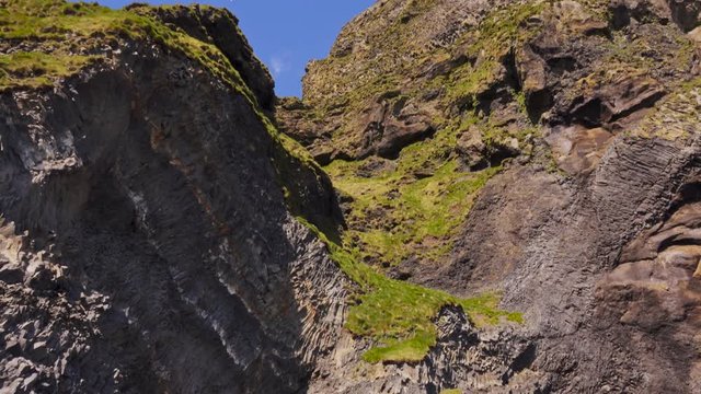 Basalt clif on Reynisfjara beach near Vik, Icealnd