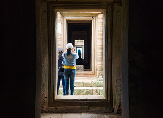 Panomrung ancient stone castle, famous place for historical travel in Buriram Thailand