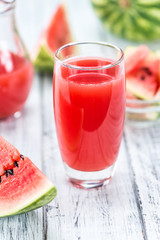 Watermelon Smoothie (selective focus)