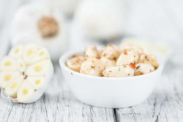 Portion of Preserved Garlic