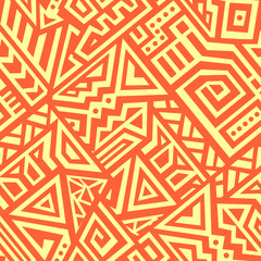 Abstract Vector Seamless Pattern in Ethnic Style