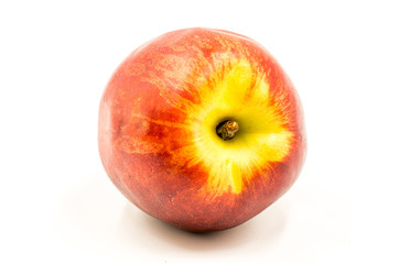 nectarine on the white background