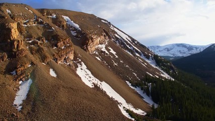 Aerial at Mt Sherman with Horseshoe Mountain Sedimentary Rocks