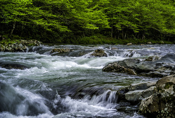 Rushing water