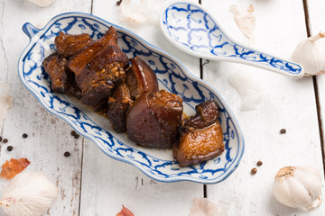 Homemade Braised pork in brown sauce