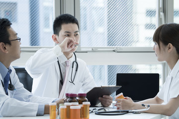 Obraz premium Meeting of doctors and nurses