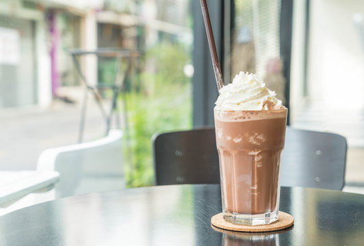 Chocolate Milkshake With Whipped Cream