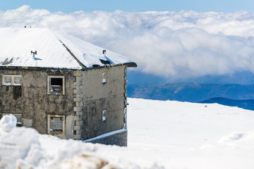 Mount Torre in Serra da Estrela National Park - the highest point of the mainland Portugal. County of Guarda. Portugal