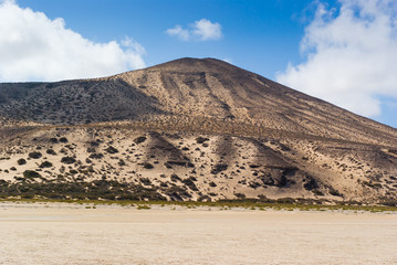 Southern Fuertevetura, beach of Sotavento. Fuerteventura. Canary Islands. Spain
