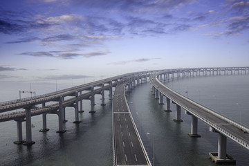 Fototapeta premium Coastal overpass highway