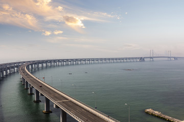 Fototapeta na wymiar Bridge over the sea