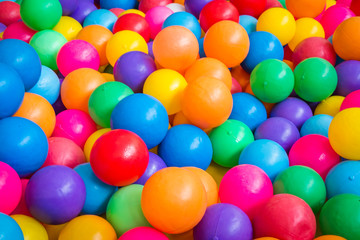 Fototapeta na wymiar Colourful balls in the playground