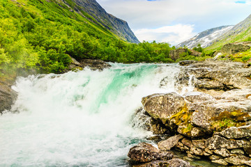 Videfossen waterfall in Norway