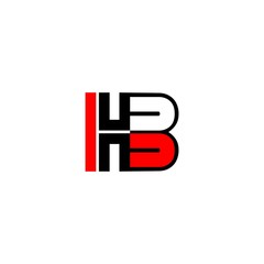 letter HB logo vector