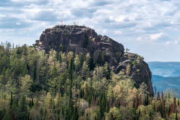 Reserve Krasnoyarsk Pillars. The Second Pillar, view from the Fourth Pillar