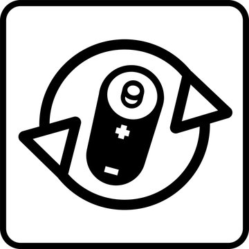 Batterien, Batterien Recycling, Piktogramm Akku Recycling