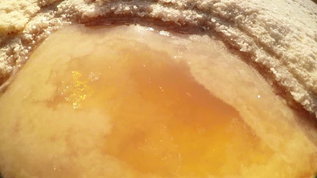 a Lot of Salt and Ginger Water Close up Meke Lake Karapinar