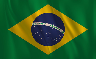 Flag of Brazil, Waving