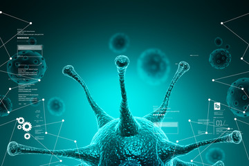 3d virus cell