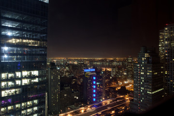 Looking across to New Jersey at night