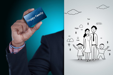 happy family concept