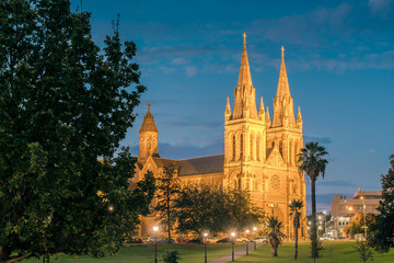Fototapeta na wymiar St. Peter's Cathedral of Adelaide