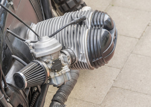 Boxermotor von einem Motorrad
