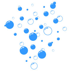 Vector bubbles ideas for Your creativity. For the car wash. The design of the shower enclosure.