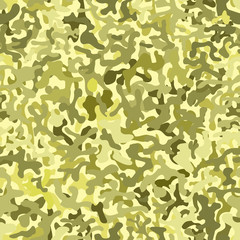 Brown camouflage background. Sand desert seamless pattern