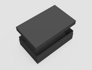 black paper box