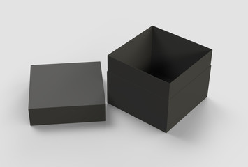 black paper box