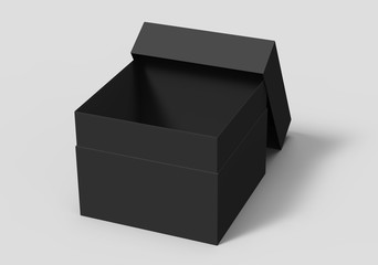 black paper box