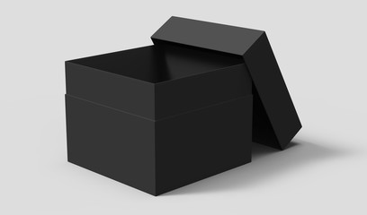 black paper box