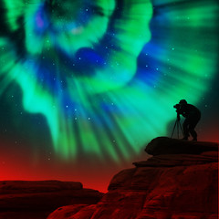 Fototapeta premium Aurora hunters