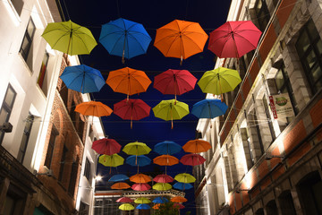 Fototapeta na wymiar colored Umbrella's