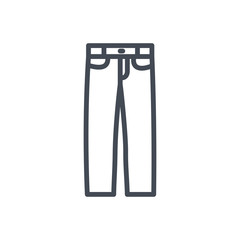 Jeans Pants Clothes Colored Icon