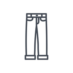 Jeans Pants Clothes Colored Icon